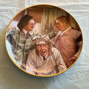 THREE STOOGES Franklin Mint Heirloom Limited Edition Numbered Plate